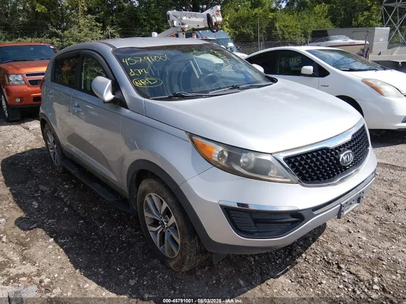 2014 Kia Sportage LX, VIN KNDPB3ACXE7656403 — Not stated