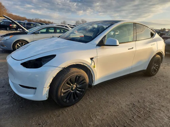 2023 Tesla Model Y Long Range, VIN 7SAYGDEE4PA108305 — Stripped