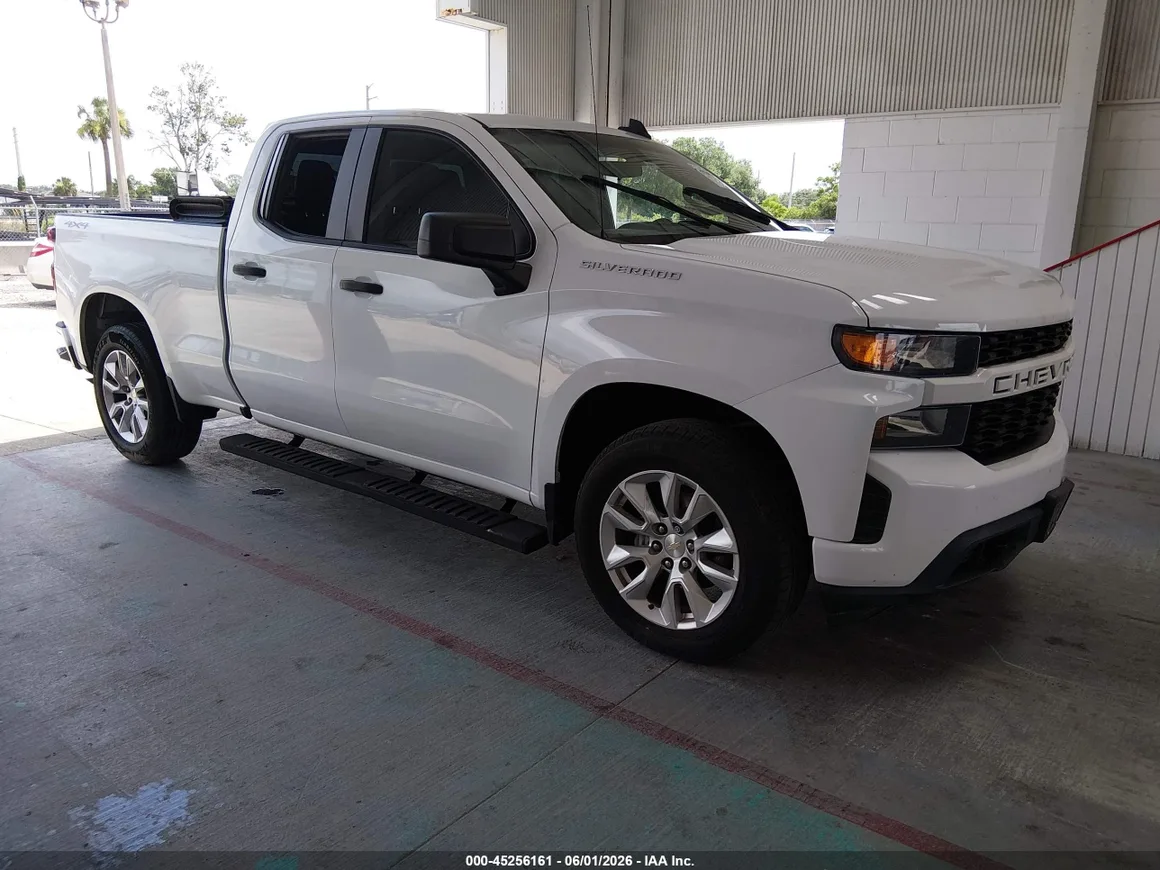 2021 Chevrolet Silverado 1500 Custom, VIN 1GCRYBEK2MZ338085 — Auction photo 1 of 5