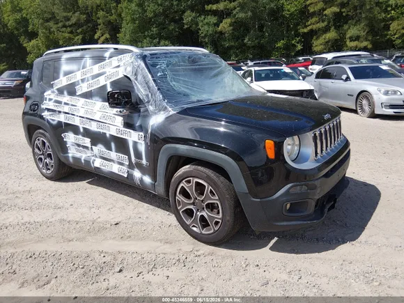 2016 Jeep Renegade Limited, VIN ZACCJADT9GPC66335 — Vandalism