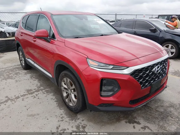 2020 Hyundai Santa Fe SE, VIN 5NMS2CAD9LH297036 — Rear end