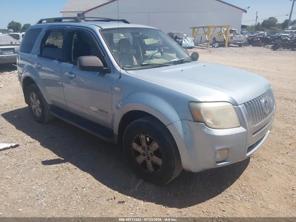 2008 Mercury Mariner, VIN 4M2CU91178KJ46130 — Rear end