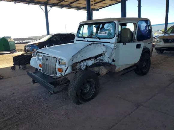 1991 Jeep Wrangler, VIN 2J4FY29P0MJ116897 — Front end