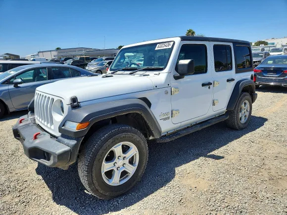 2021 Jeep Wrangler Unlimited Sport, VIN 1C4HJXKN7MW602821 — Front end