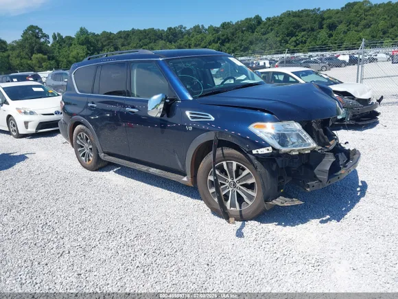 2020 Nissan Armada SL, VIN JN8AY2NC6LX519467 — Front end