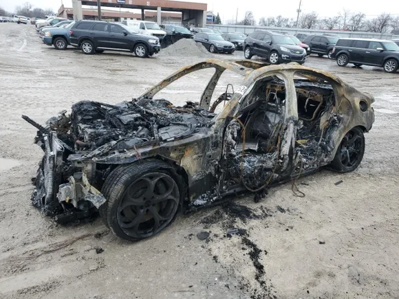 2018 Alfa Romeo Giulia, VIN ZARFAEAV7J7564581 — Burn