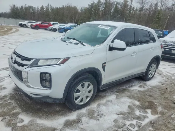 2022 Mitsubishi Outlander Sport ES, VIN JA4AJUAU6NU602681 — Engine fire
