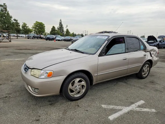 2002 Toyota Corolla LE, VIN 1NXBR12E32Z618840 — Rear end