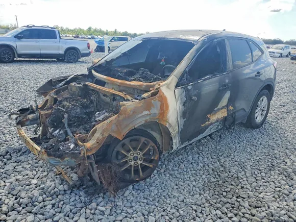 2022 Ford Escape S, VIN 1FMCU0F64NUB56938 — Engine fire