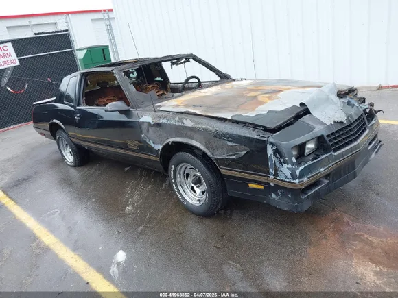 1987 Chevrolet Monte Carlo Sport SS, VIN 1G1GZ11G5HR120799 — Burn