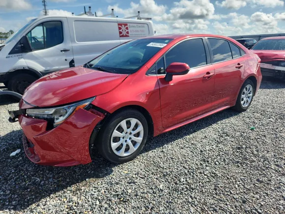 2021 Toyota Corolla LE, VIN JTDEPMAE0MJ160057 — Front end