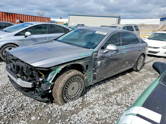 2021 Genesis G90 Ultimate, VIN KMTF54PH8MU087094 — Front end