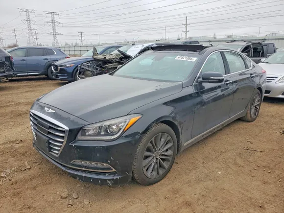 2017 Genesis G80 3.8L, VIN KMHGN4JEXHU193906 — Roof