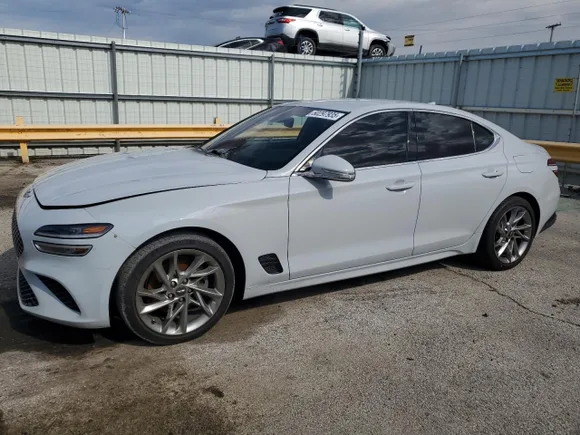 2022 Genesis G70 2.0T, VIN KMTG34TA4NU092961 — Engine fire