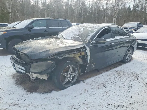 2017 Mercedes-Benz E 400, VIN WDDZF6GB8HA135061 — Engine fire