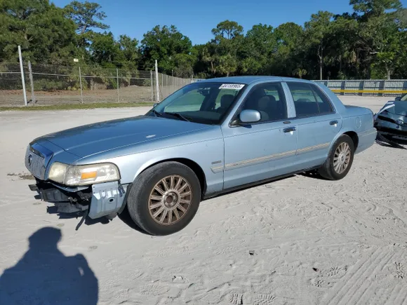 2010 Mercury Grand Marquis LS, VIN 2MEBM7FV1AX620169 — Frame damage