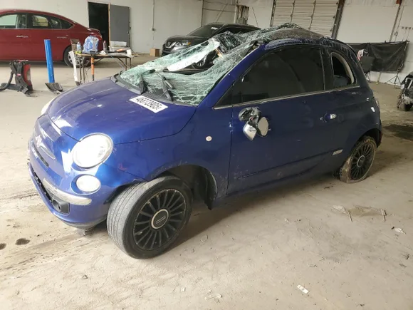 2012 FIAT 500 Lounge, VIN 3C3CFFCR6CT384550 — Rollover