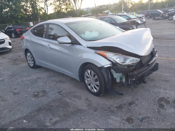 2012 Hyundai Elantra Limited, VIN 5NPDH4AE0CH111005 — Front end