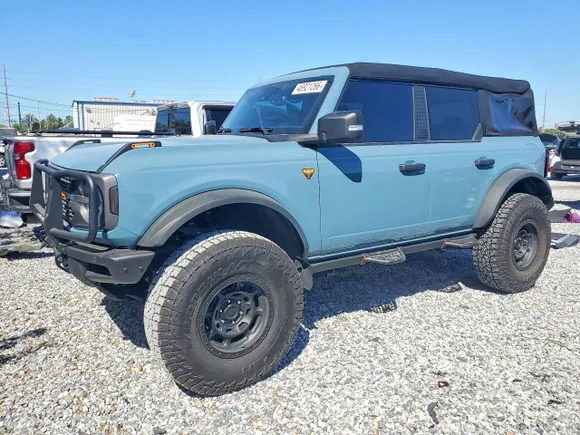 2023 Ford Bronco Outer Banks, VIN 1FMEE5DPXPLB32313 — Frame damage