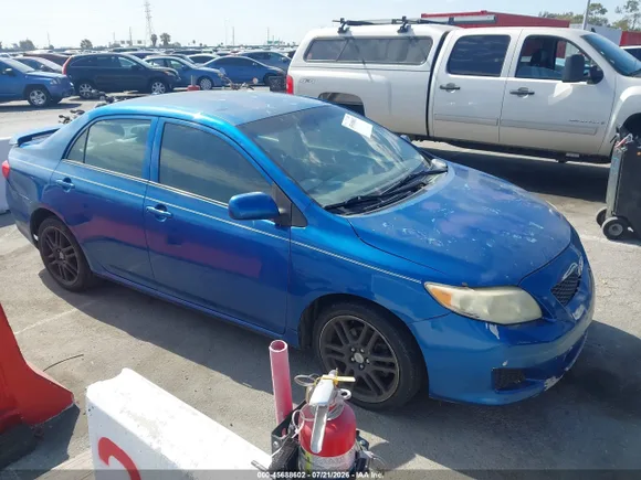 2009 Toyota Corolla XLE, VIN 1NXBU40E49Z015800 — Normal wear