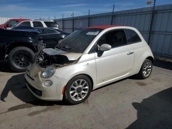 2017 FIAT 500 Pop, VIN 3C3CFFLR0HT569717 — Engine fire