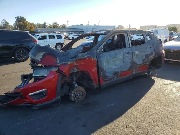 2017 Jeep Compass Latitude, VIN 3C4NJDBB0HT664631 — Vandalism