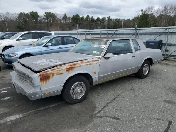 1986 Chevrolet Monte Carlo Sport SS, VIN 1G1GZ37H0GR172416 — Normal wear