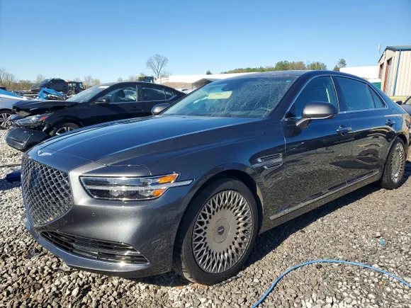 2021 Genesis G90 Ultimate, VIN KMTF54PH0MU084819 — Side