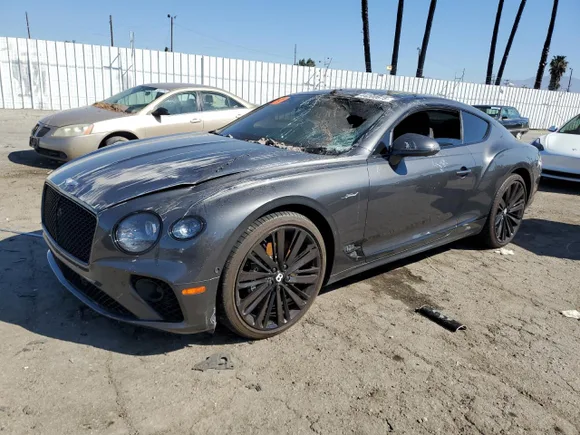 2022 Bentley Continental GT Speed, VIN SCBCT2ZG9NC001625 — Interior fire