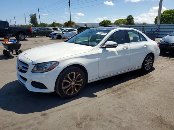 2017 Mercedes-Benz C 300, VIN 55SWF4JBXHU201125 — Stripped