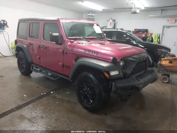 2022 Jeep Wrangler Unlimited Sport Altitude, VIN 1C4HJXDG4NW158216 — Front end