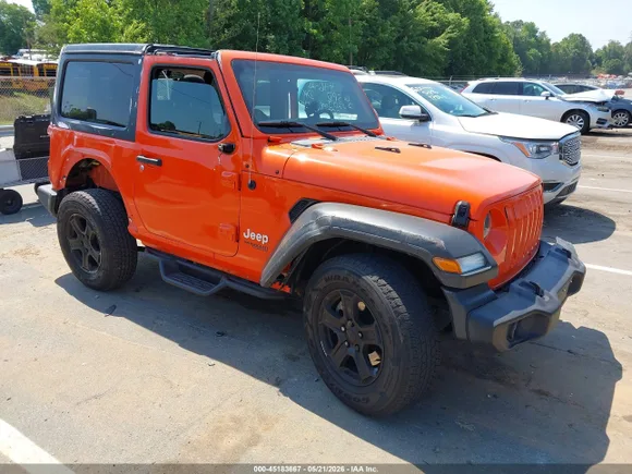 2020 Jeep Wrangler Sport S, VIN 1C4GJXAN2LW222751 — Rollover