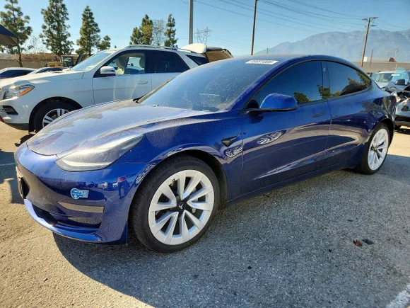 2021 Tesla Model 3 Standard Range Plus, VIN 5YJ3E1EA0MF019192 — Vandalism