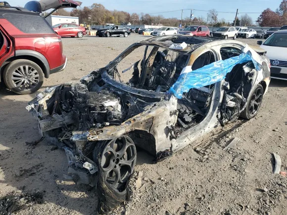 2018 Alfa Romeo Giulia Ti Sport, VIN ZARFAEENXJ7581563 — Burn