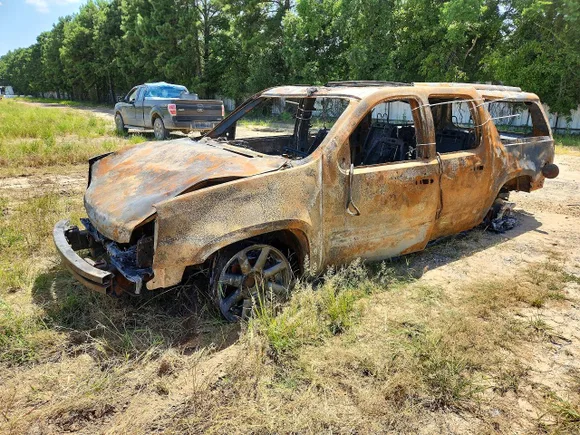 2012 GMC Yukon XL Denali, VIN 1GKS1MEFXCR120645 — Burn
