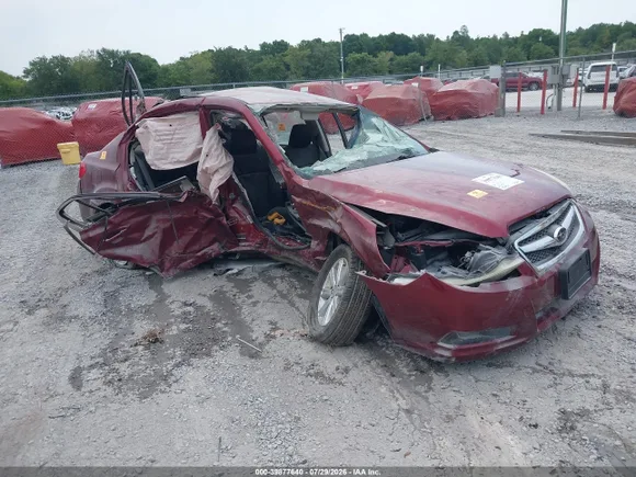 2012 Subaru Legacy Premium, VIN 4S3BMBC63C3006726 — Biohazard / chemical