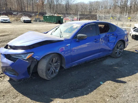 2021 Acura TLX w/A-Spec Package, VIN 19UUB5F53MA015315 — Biohazard / chemical