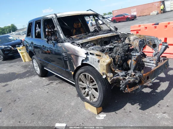 2012 Land Rover Range Rover HSE Lux, VIN SALMF1D43CA371079 — Engine fire