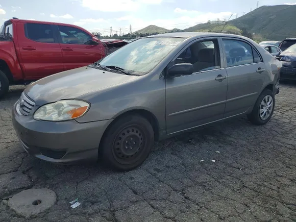2003 Toyota Corolla LE, VIN 1NXBR32E53Z166757 — Rear end