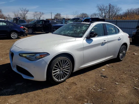 2017 Alfa Romeo Giulia Ti, VIN ZARFAEEN0H7554494 — Hail