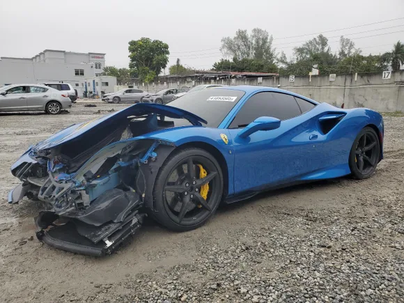 2021 Ferrari F8, VIN ZFF92LLA9M0264378 — Front end