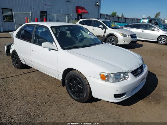 2001 Toyota Corolla LE, VIN 1NXBR12E81Z449140 — Rear end