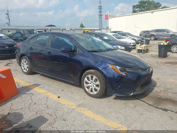 2020 Toyota Corolla LE, VIN 5YFEPRAE7LP067947 — Side