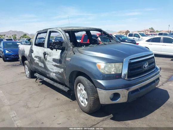 2010 Toyota Tundra, VIN 5TFEY5F12AX077182 — Interior fire