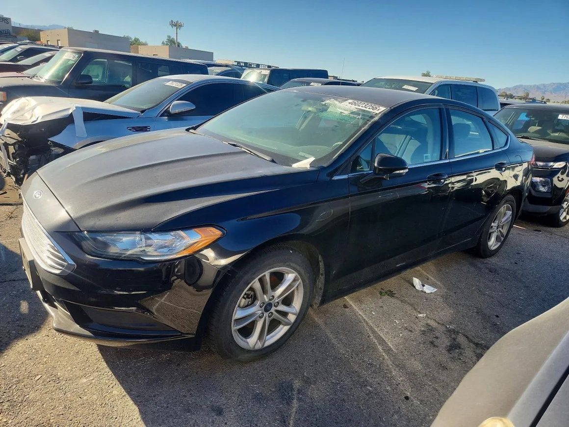2018 Ford Fusion SE, VIN 3FA6P0H76JR249420 — Auction photo 1 of 4