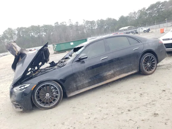 2023 Mercedes-Benz S 580, VIN W1K6G7GB5PA220508 — Engine fire