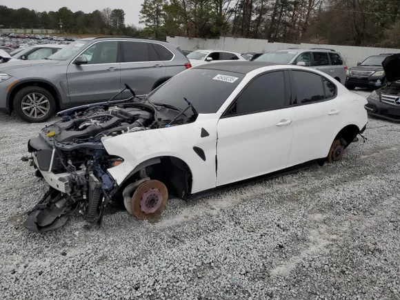 2019 Alfa Romeo Giulia Quadrifoglio, VIN ZARFAMEV7K7611582 — Stripped