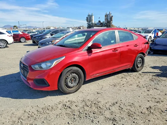 2021 Hyundai Accent SEL, VIN 3KPC24A67ME140397 — Rear end