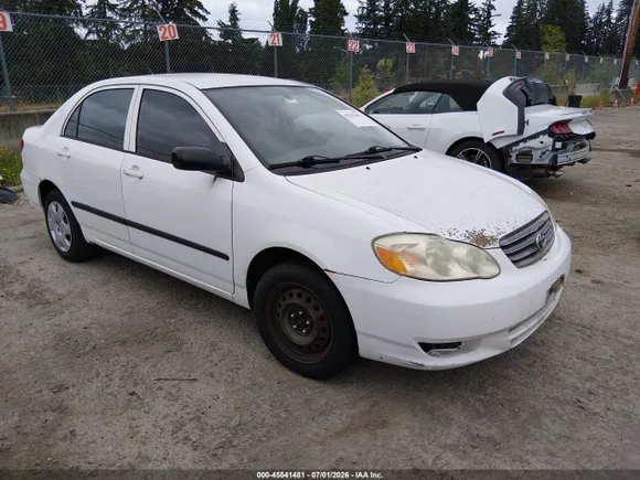 2003 Toyota Corolla LE, VIN 1NXBR32E33Z011656 — Front end